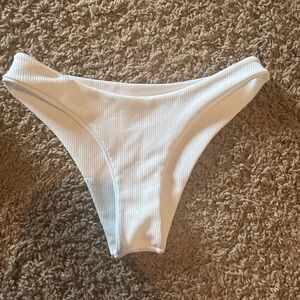 White bikini bottoms